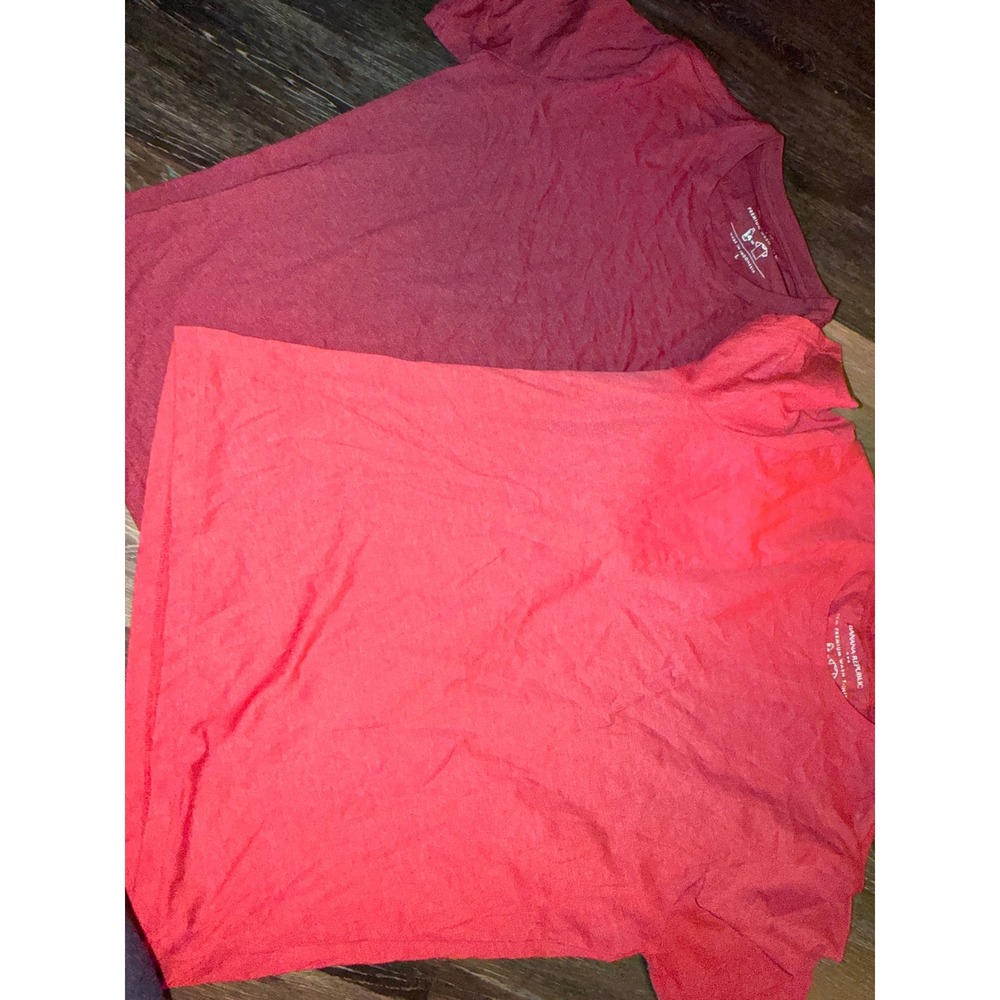 Banana Republic‎ Eco Premium Wash T-Shirt Bundle Mens Large Red Burgundy 2